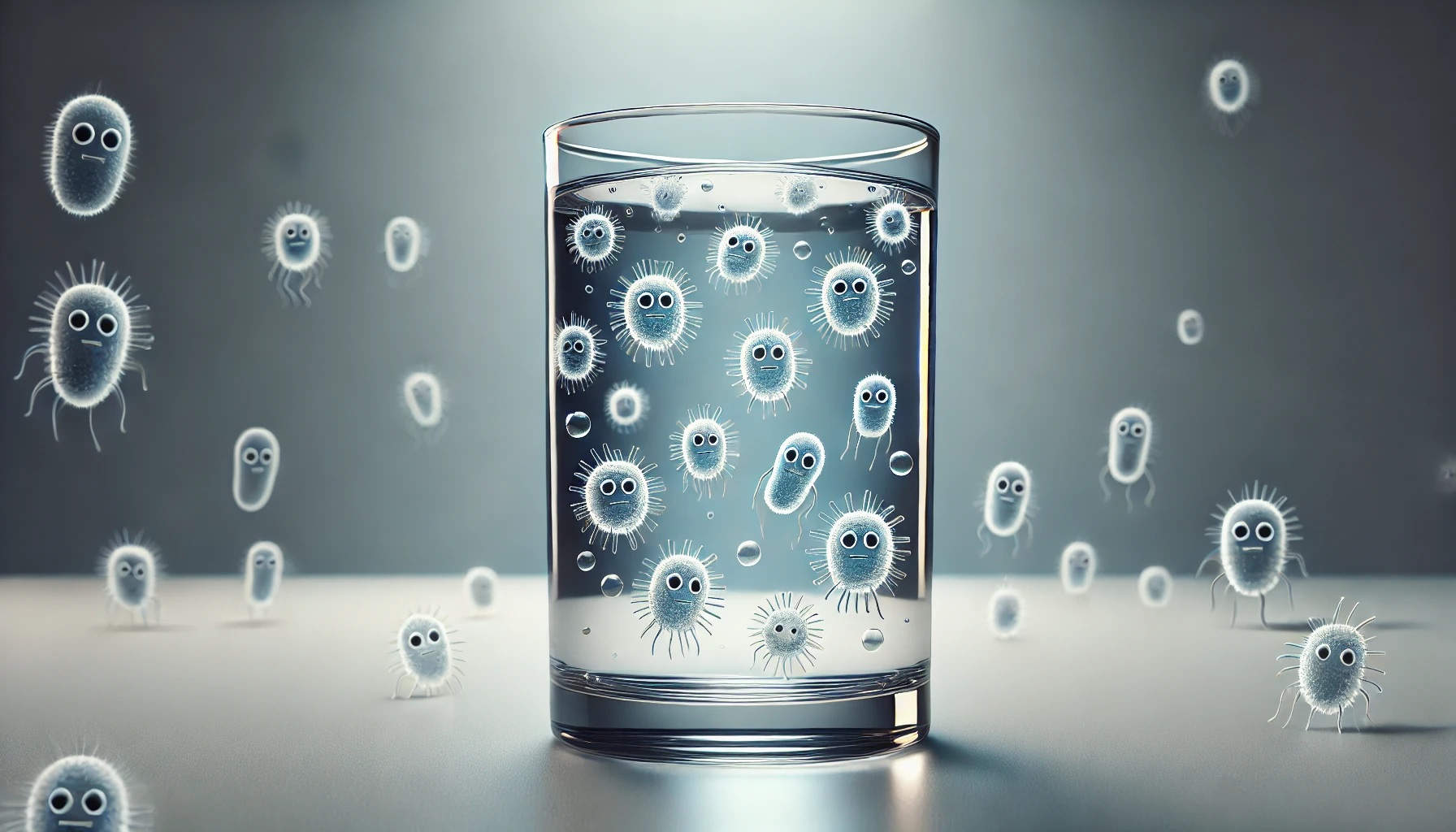 コップの中の水に潜むばい菌