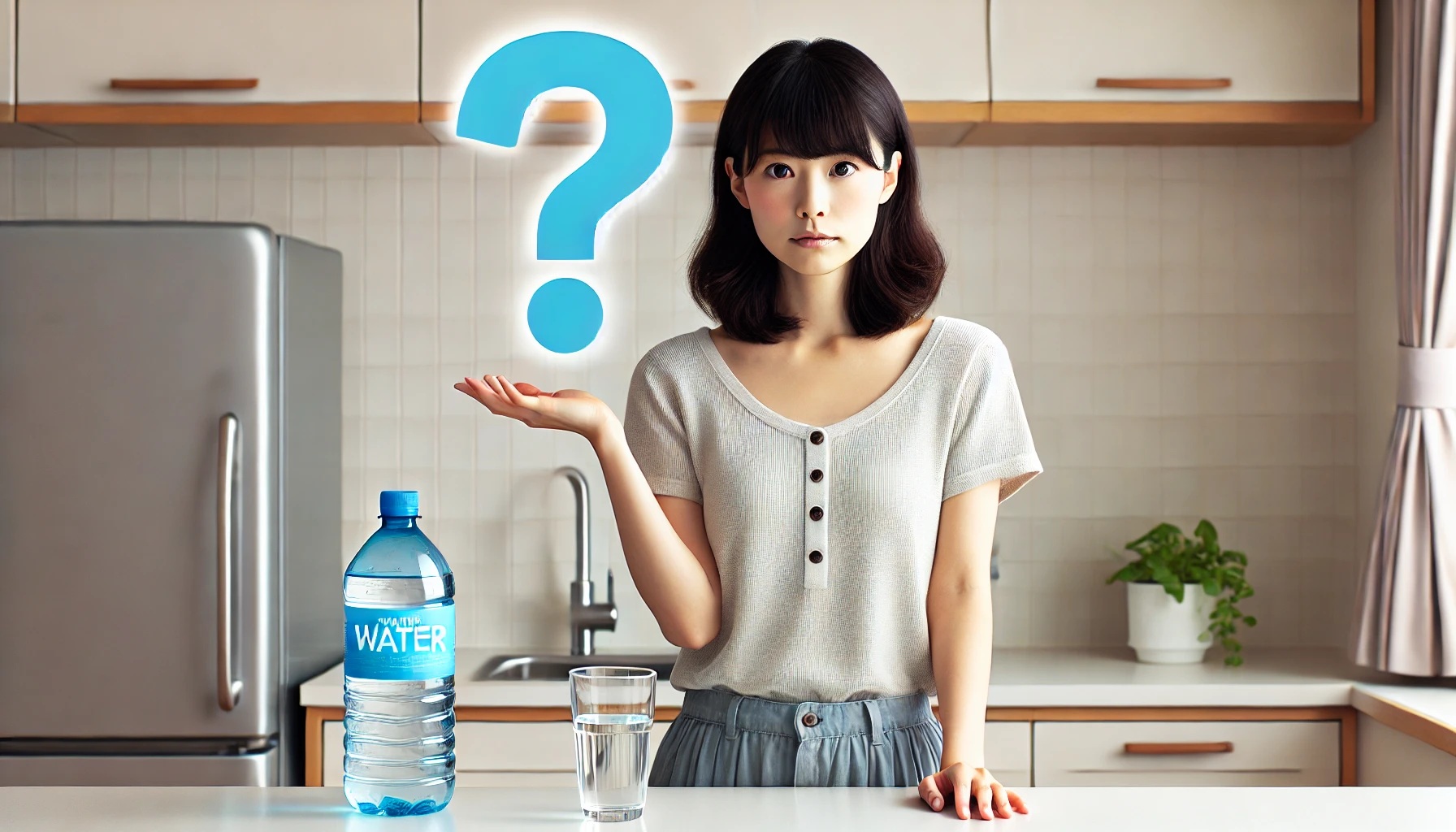 疑問を感じている女性、考えている女性